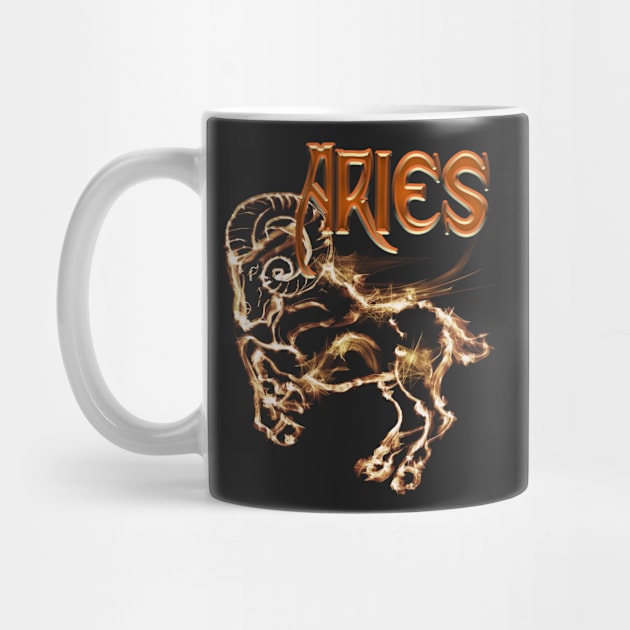 Aries Ram Astrology art design by starchildsdesigns